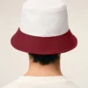 Cappello Ami Paris in cotone rosso e bianco Cappello Ami Paris in cotone rosso e bianco