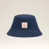 Cappello con toppa Ami Paris Heritage in cotone denim blu Cappello con toppa Ami Paris Heritage in cotone denim blu