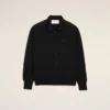 Cardigan nero in lana con colletto a camicia Ami de Coeur Cardigan Cardigan nero in lana con colletto a camicia Ami de Coeur Cardigan