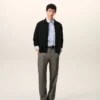 Cardigan nero in lana con colletto a camicia Ami de Coeur Cardigan Cardigan nero in lana con colletto a camicia Ami de Coeur Cardigan