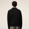 Cardigan nero in lana con colletto a camicia Ami de Coeur Cardigan Cardigan nero in lana con colletto a camicia Ami de Coeur Cardigan