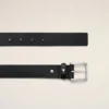 Cintura Paris Paris in pelle di vacchetta nera