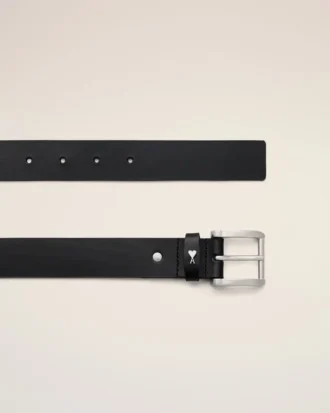Cintura Paris Paris in pelle di vacchetta nera Cintura Paris Paris in pelle di vacchetta nera