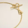 Collana a catena 2 in 1 Ami de Coeur in ottone dorato