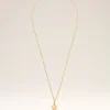 Collana Ami de Coeur in ottone dorato martellato Collana Ami de Coeur in ottone dorato martellato