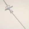 Collana con catena Ami de Coeur in ottone argentato