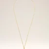 Collana con ciondolo “1” in ottone martellato dorato Collana con ciondolo “1” in ottone martellato dorato