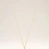 Collana con ciondolo “5” in ottone martellato Collana con ciondolo “5” in ottone martellato