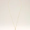 Collana con ciondolo “6” in ottone martellato Collana con ciondolo “6” in ottone martellato