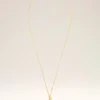 Collana con ciondolo “7” in ottone martellato Collana con ciondolo “7” in ottone martellato