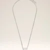 Collana con ciondolo Ami de Coeur in ottone argentato