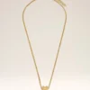 Collana con ciondolo Ami de Coeur in ottone dorato
