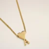 Collana con ciondolo Ami de Coeur in ottone dorato