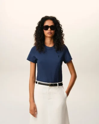 Corta Ami de Coeur T-Shirt in cotone blu