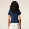 Corta Ami de Coeur T-Shirt in cotone blu Corta Ami de Coeur T-Shirt in cotone blu