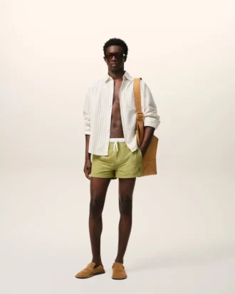 Costume da bagno corto in nylon verde
