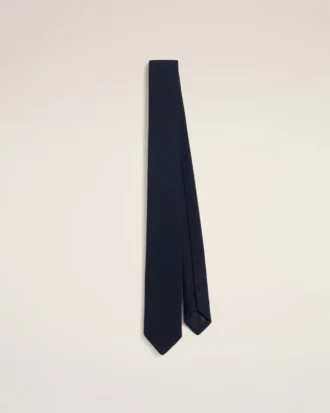 Cravatta in seta grenadine blu