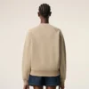 Felpa Ami de Coeur in cotone beige goffrato Felpa Ami de Coeur in cotone beige goffrato
