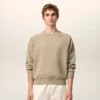 Felpa Ami de Coeur in cotone beige goffrato Felpa Ami de Coeur in cotone beige goffrato