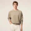 Felpa Ami de Coeur in cotone beige goffrato Felpa Ami de Coeur in cotone beige goffrato