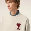 Felpa Ami de Coeur in cotone bianco Felpa Ami de Coeur in cotone bianco