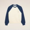 Felpa Ami de Coeur in maglia di cotone bianca e blu Felpa Ami de Coeur in maglia di cotone bianca e blu