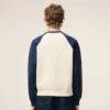 Felpa Ami de Coeur in maglia di cotone bianca e blu Felpa Ami de Coeur in maglia di cotone bianca e blu