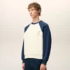 Felpa Ami de Coeur in maglia di cotone bianca e blu Felpa Ami de Coeur in maglia di cotone bianca e blu