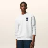 Felpa Ami de Coeur in maglia di cotone bianco Felpa Ami de Coeur in maglia di cotone bianco