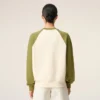 Felpa Ami de Coeur in maglia di cotone bianco e verde Felpa Ami de Coeur in maglia di cotone bianco e verde