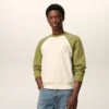 Felpa Ami de Coeur in maglia di cotone bianco e verde Felpa Ami de Coeur in maglia di cotone bianco e verde