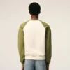 Felpa Ami de Coeur in maglia di cotone bianco e verde Felpa Ami de Coeur in maglia di cotone bianco e verde