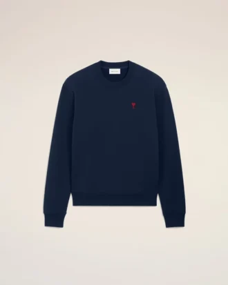 Felpa blu in cotone Red Ami de Coeur