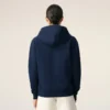 Felpa con cappuccio blu in cotone e Red Ami de Coeur con zip Felpa con cappuccio blu in cotone e Red Ami de Coeur con zip