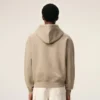 Felpa con cappuccio e zip Ami de Coeur in cotone beige goffrato Felpa con cappuccio e zip Ami de Coeur in cotone beige goffrato