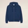 Felpa con cappuccio e zip Ami de Coeur in cotone blu Felpa con cappuccio e zip Ami de Coeur in cotone blu