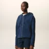 Felpa con cappuccio e zip Ami de Coeur in cotone blu Felpa con cappuccio e zip Ami de Coeur in cotone blu