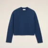 Felpa corta Ami de Coeur in cotone blu Felpa corta Ami de Coeur in cotone blu