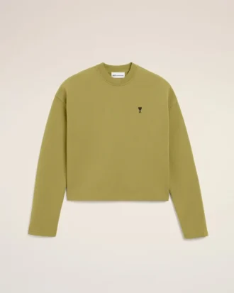 Felpa corta Ami de Coeur in cotone verde