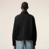 Giacca Ami de Coeur in nylon nero con bottoni a pressione Giacca Ami de Coeur in nylon nero con bottoni a pressione