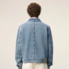 Giacca blu in cotone a contrasto con zip Ami de Coeur Giacca blu in cotone a contrasto con zip Ami de Coeur