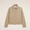 Giacca con zip Ami De CœUr in cotone beige Giacca con zip Ami De CœUr in cotone beige