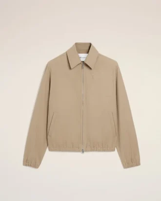 Giacca con zip Ami De CœUr in cotone beige