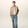 Giacca con zip Ami De CœUr in cotone beige Giacca con zip Ami De CœUr in cotone beige