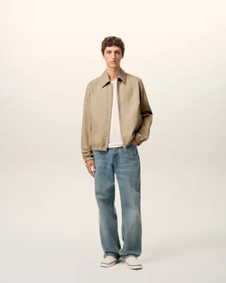 Giacca con zip Ami De CœUr in cotone beige