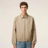 Giacca con zip Ami De CœUr in cotone beige Giacca con zip Ami De CœUr in cotone beige