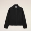 Giacca con zip Ami De Cœur in cotone nero Giacca con zip Ami De Cœur in cotone nero