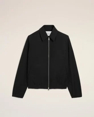 Giacca con zip Ami De Cœur in cotone nero