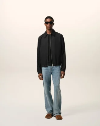 Giacca con zip Ami De Cœur in cotone nero