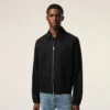 Giacca con zip Ami De Cœur in cotone nero Giacca con zip Ami De Cœur in cotone nero